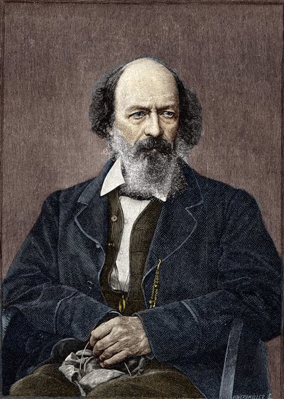 Retrato de Lord Alfred Tennyson, poeta y dramaturgo inglés (1809-1892) de Unknown artist