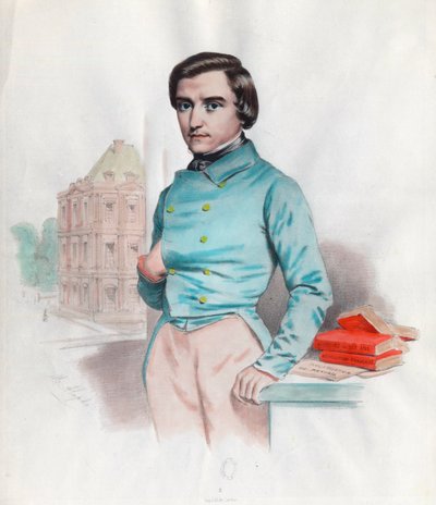 Retrato de Louis Blanc (1811 - 1882), político e historiador francés. Grabado del siglo XIX de Unknown artist