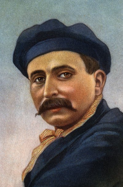 Retrato de Louis Bleriot (1872-1936), aviador e industrial francés. de Unknown Artist