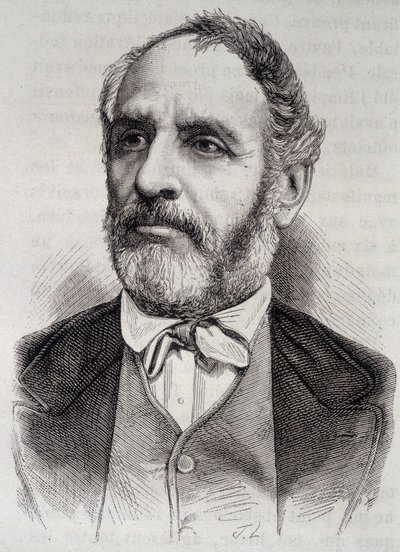 Retrato de Louis Charles Delescluze, periodista y político francés (1809-1871) de Unknown artist
