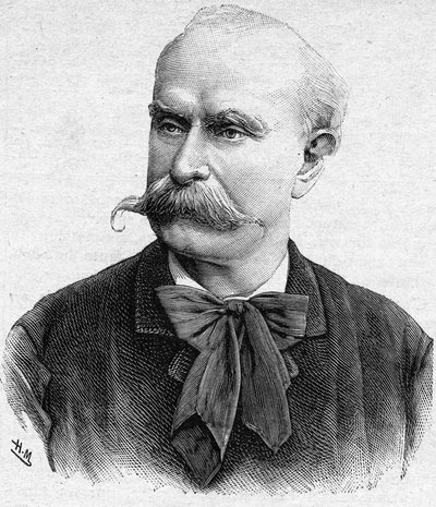 Retrato de Louis Etienne Ernest Reyer, compositor francés (1823-1909) de Unknown artist