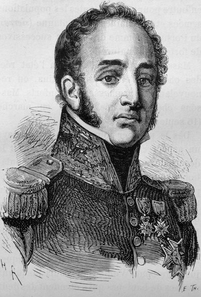 Retrato de Louis Gabriel Suchet (1770-1826). Grabado de finales del siglo XIX en “Historia de Francia” de H. Martin. de Unknown artist