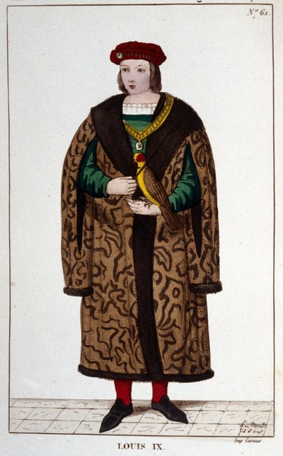 Retrato de Luis IX o San Luis (1214 - 1270) de Unknown artist