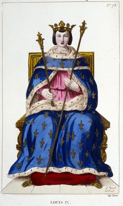 Retrato de Luis IX o San Luis (1214 - 1270) de Unknown artist