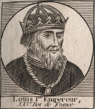 Retrato de Luis I el Piadoso de Unknown artist