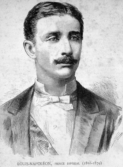 Retrato de Louis Napoleón, Príncipe Imperial (1856 - 1879) (hijo de Napoleón III) - en "Los Contemporáneos", s.f. finales del siglo XIX de Unknown artist