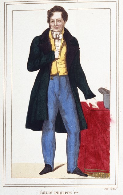 Retrato de Luis Felipe I, Rey de los Franceses. Grabado de 1830 de Unknown artist