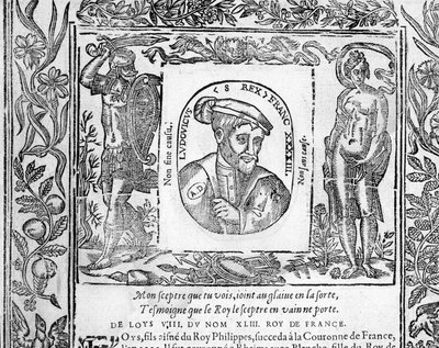 Retrato de Luis VIII El León Rey de Francia de 1223 a 1226 de Unknown artist