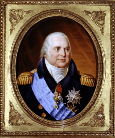 Retrato de Luis XVIII (1755 - 1824). Pintura. Colección privada de Unknown artist