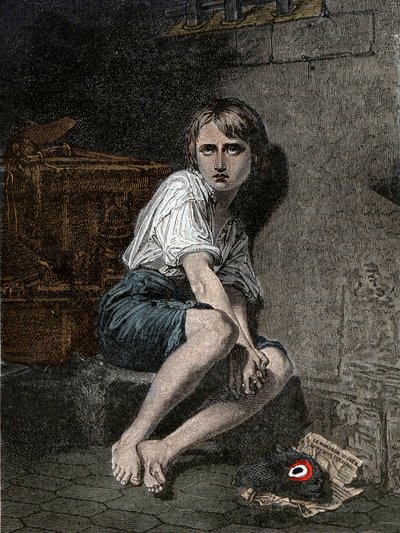 Retrato de Luis XVII (1785-1795) en la prisión del templo, París de Unknown artist