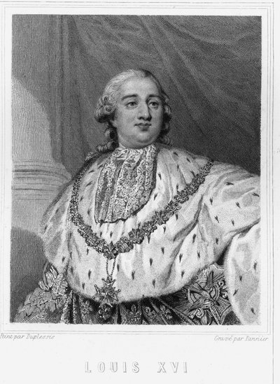 Retrato de Luis XVI (1754 - 1793), Rey de Francia - en 