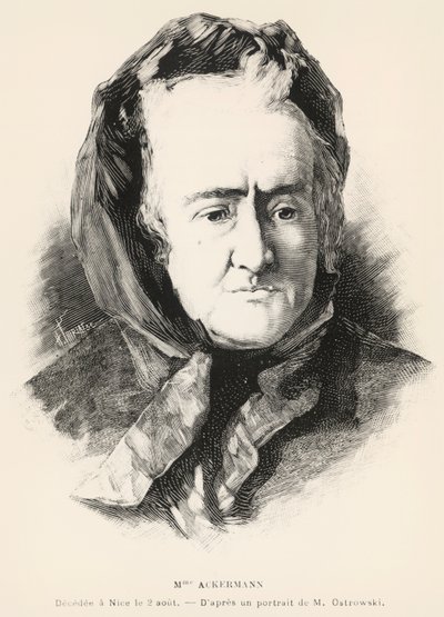Retrato de Louise-Victorine Ackermann de Unknown artist