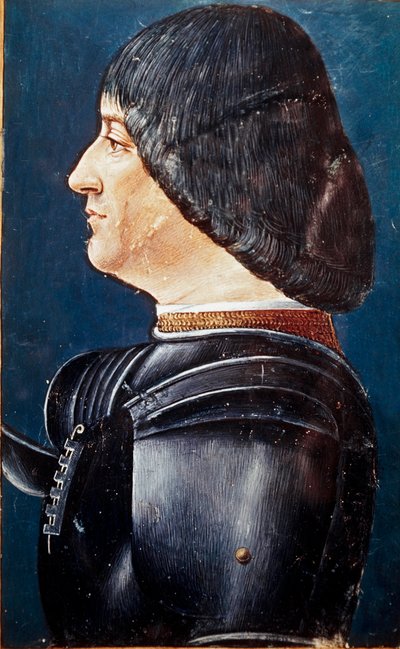 Retrato de Ludovico María Sforza (1452-1508) Miniatura en 