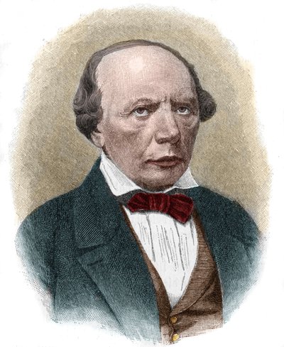 Retrato de Ludwig Uhland (1787-1862), poeta romántico alemán. de Unknown artist