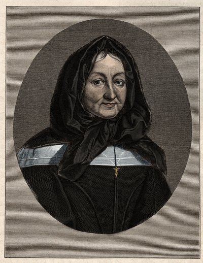 Retrato de Madame Marie de Rubelles, Señora de Miramion (1629-96) fundadora de las Hijas de la Sagrada Familia de Unknown artist