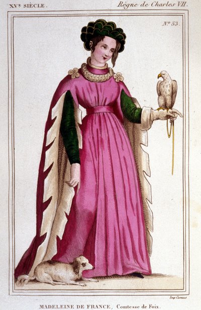 Retrato de Magdalena de Francia (1443 - 1495), Condesa de Foix. de Unknown artist