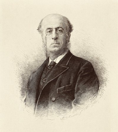 Retrato de Manuel Silvela y La Vielleuze (1830-1892), político español. Madrid. Biblioteca Nacional. Grabado de Unknown artist