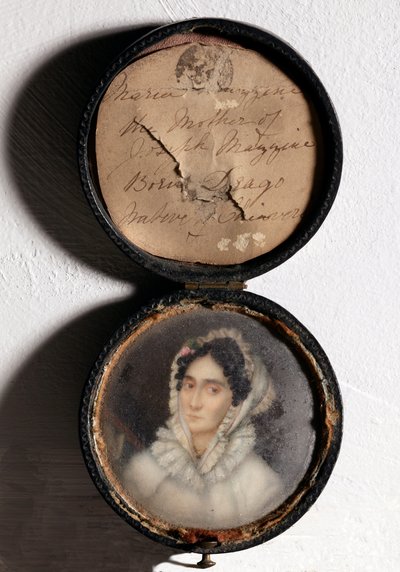 Retrato de Maria Mazzini, madre de Giuseppe Mazzini (pintura en miniatura) de Unknown artist