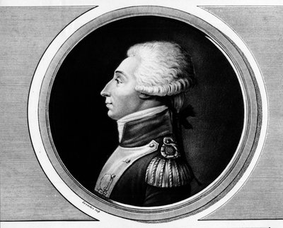 Retrato de Marie Gilbert Mottier, Marqués de La Fayette de Unknown artist