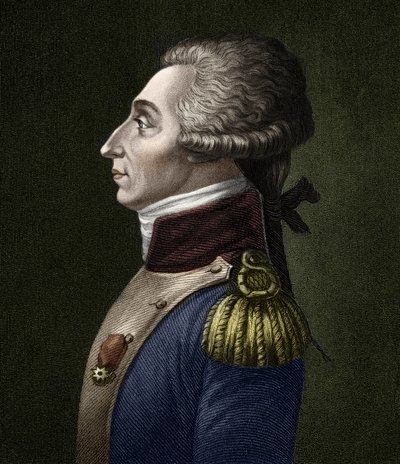 Retrato de Marie Joseph Gilbert Motie Motier, Marqués de Lafayette (1757-1834), aristócrata y militar francés. de Unknown artist