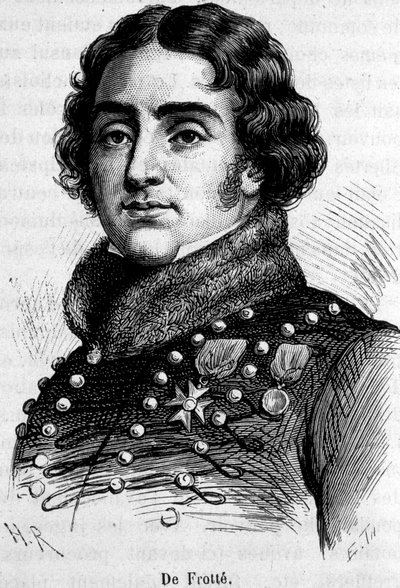 Retrato de Marie Pierre Louis, Conde De Frotté (1755-1800), jefe de la chouannerie normanda, fue fusilado por Bonaparte. de Unknown artist