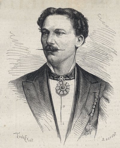 Retrato de Marius Cazeneuve (1839-1913) prestidigitador francés de Unknown artist