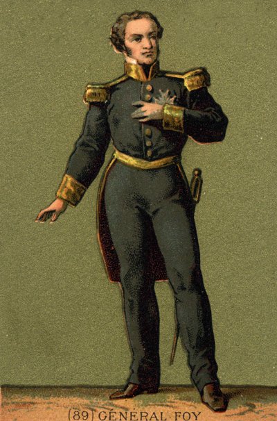 Retrato de Maximilien Sébastien Foy. General y político francés (1775-1825) de Unknown artist