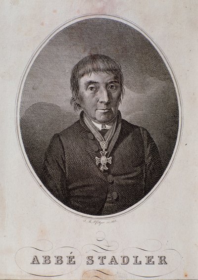 Retrato de Maximilian Stadler (grabado) de Unknown artist