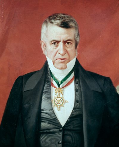 Retrato del presidente mexicano Jose Manuel de la Pena y Pena (1789-1850) Pintura anónima, ca. 1847-1848 Museo Nacional de Historia, Castillo de Chapultepec México de Unknown artist