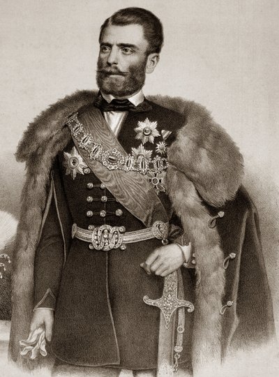 Retrato de Michel III Obrenovic 1823-1868 Príncipe de Serbia de Unknown artist