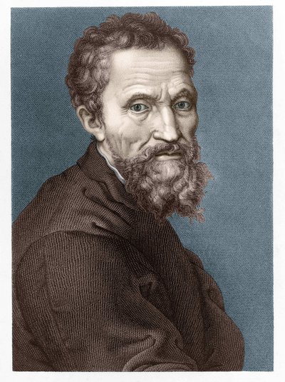 Retrato de Miguel Ángel Buonarroti, conocido como Miguel Ángel de Unknown artist