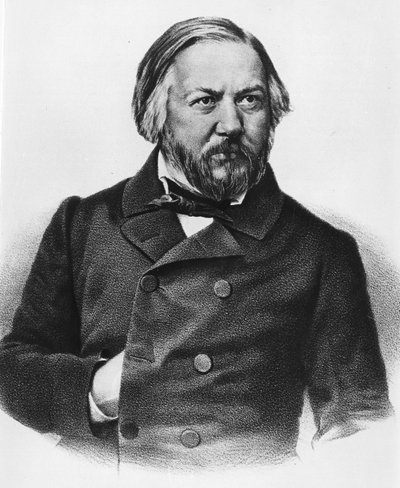 Retrato de Mikhail Ivanovich Glinka 1804-1857 Compositor ruso de Unknown artist