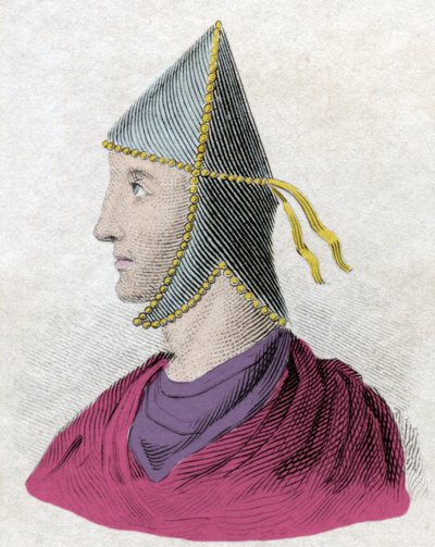 Retrato de Mitrídates VI Eupator llamado el Grande (132-63 a.C.), rey del Ponto. Grabado del siglo XIX de Unknown artist
