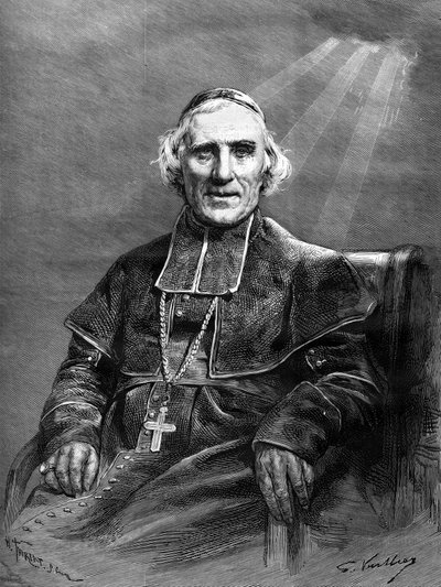 Retrato de Monseñor: Joseph Hippolyte Guibert (1802-1886) de Unknown artist