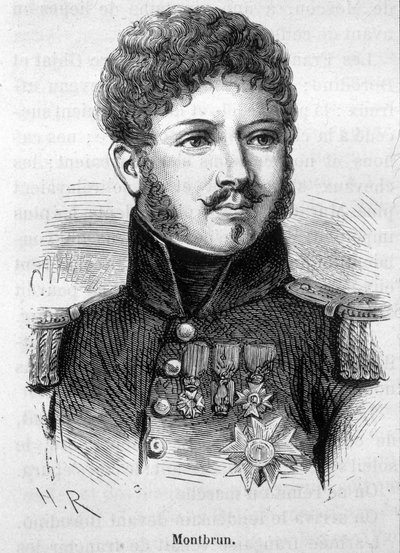 Retrato de Montbrun. Grabado de finales del siglo XIX en “Histoire de France” de H. Martin de Unknown artist