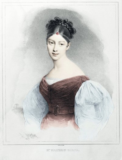 Retrato de la Sra. Malibran García - cantante mezzosoprano de Unknown artist