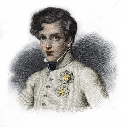 Retrato de Napoleón II, hijo de Napoleón I, Duque de Reichstadt (1811-1832). de Unknown artist