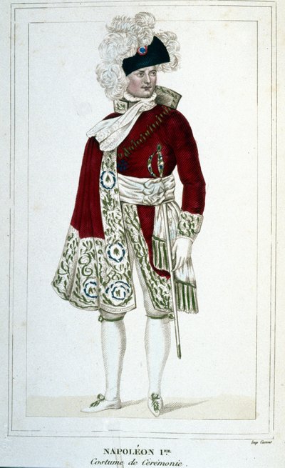 Retrato de Napoleón I (1769 - 1821) en traje ceremonial. de Unknown artist