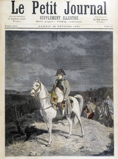 Retrato de Napoleón a caballo en 1814 de Unknown artist