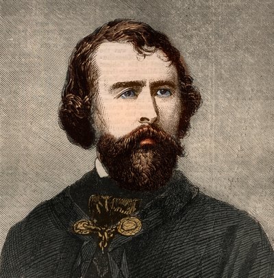 Retrato de Nathaniel Parker Willis (1806-1867), escritor estadounidense. Grabado en “The Illustrated London News” del 23 de enero de 1858. de Unknown artist