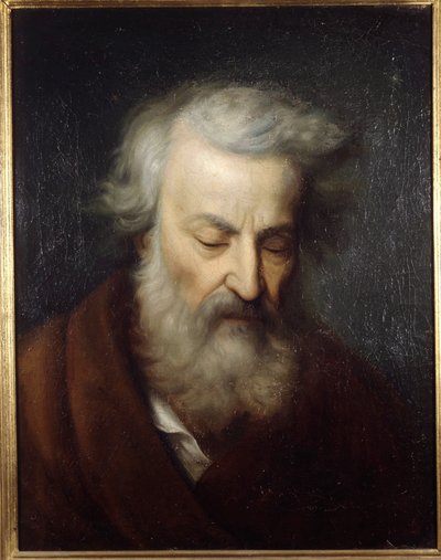 Retrato de Niccolò Tommaseo (1802 - 1874), poeta y crítico italiano. Pintura anónima del siglo XIX de Unknown artist