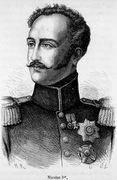 Retrato de Nicolás I, Emperador de Rusia (1796 - 1855) de Unknown artist