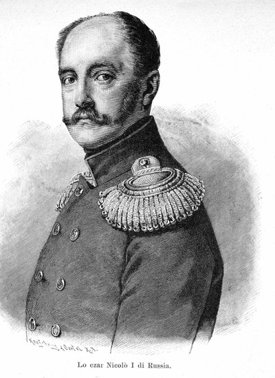 Retrato de Nicolás I Pavlovich de Rusia (1796 - 1855) de Unknown artist