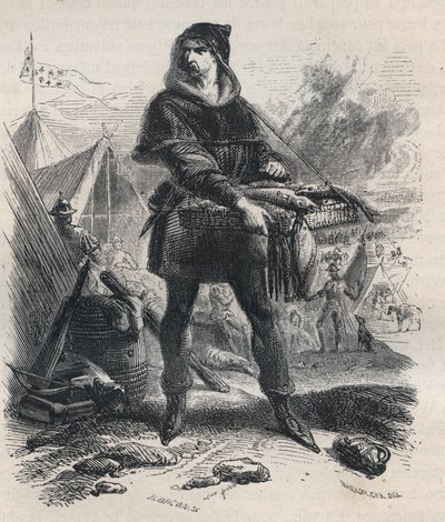 Retrato de Nicolaas Zannekin (? -1328), campesino flamenco y líder de la revuelta campesina en Flandes (1325-1328) - Retrato de Nicolaas Zannekin o Nicolas Zanekin, o Zannequin, tribuno y aventurero flamenco, líder de la revuelta de Karl contra el Conde de de Unknown artist