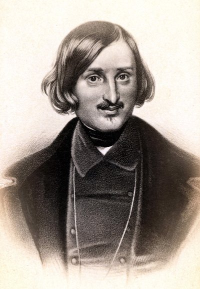 Retrato de Nicolai Vasilyevich, conocido en francés como Nicolas Gogol (1809 - 1852), escritor ruso. Grabado s.d. siglo XIX de Unknown artist