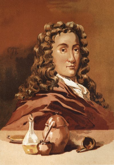 Retrato de Nicolas Lémery, boticario y químico francés (Rouen) de Unknown artist
