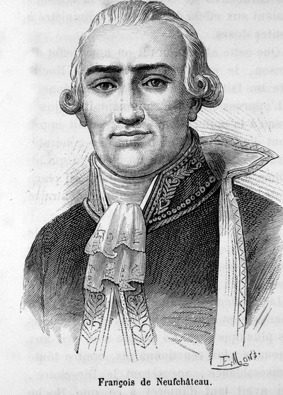 Retrato de Nicolas Louis Francois de Neufchateau (1750-1828), escritor y político francés. de Unknown artist