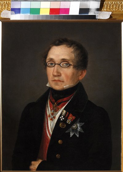 Retrato de Nikolai Fyodorovich Smirnoy (1790-1851), Anónimo. Óleo sobre lienzo, principios de la década de 1820, Museo Estatal de A.S. Pushkin, Moscú de Unknown artist