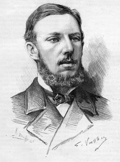Retrato de Oscar Augusto de Suecia, Duque de Gothland, aquí en 1888 durante su visita a París de Unknown artist