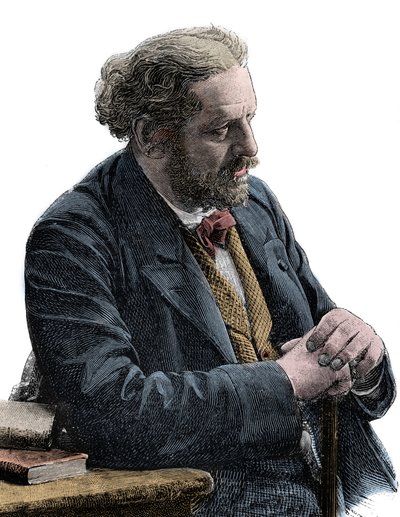 Retrato de Paul Jules Barbier (1825-1901) escritor francés de Unknown artist